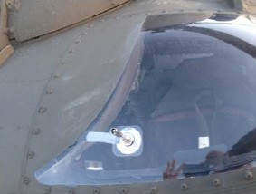 Clear window installed on H-60M 